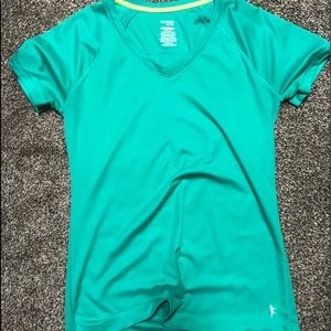 Teal v neck shirt